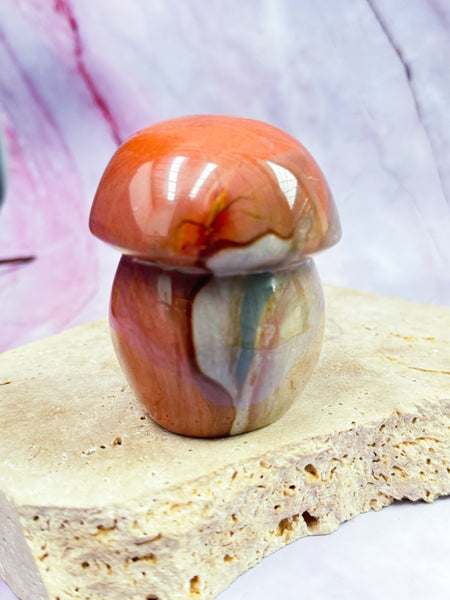 Polychrome Jasper Mushroom