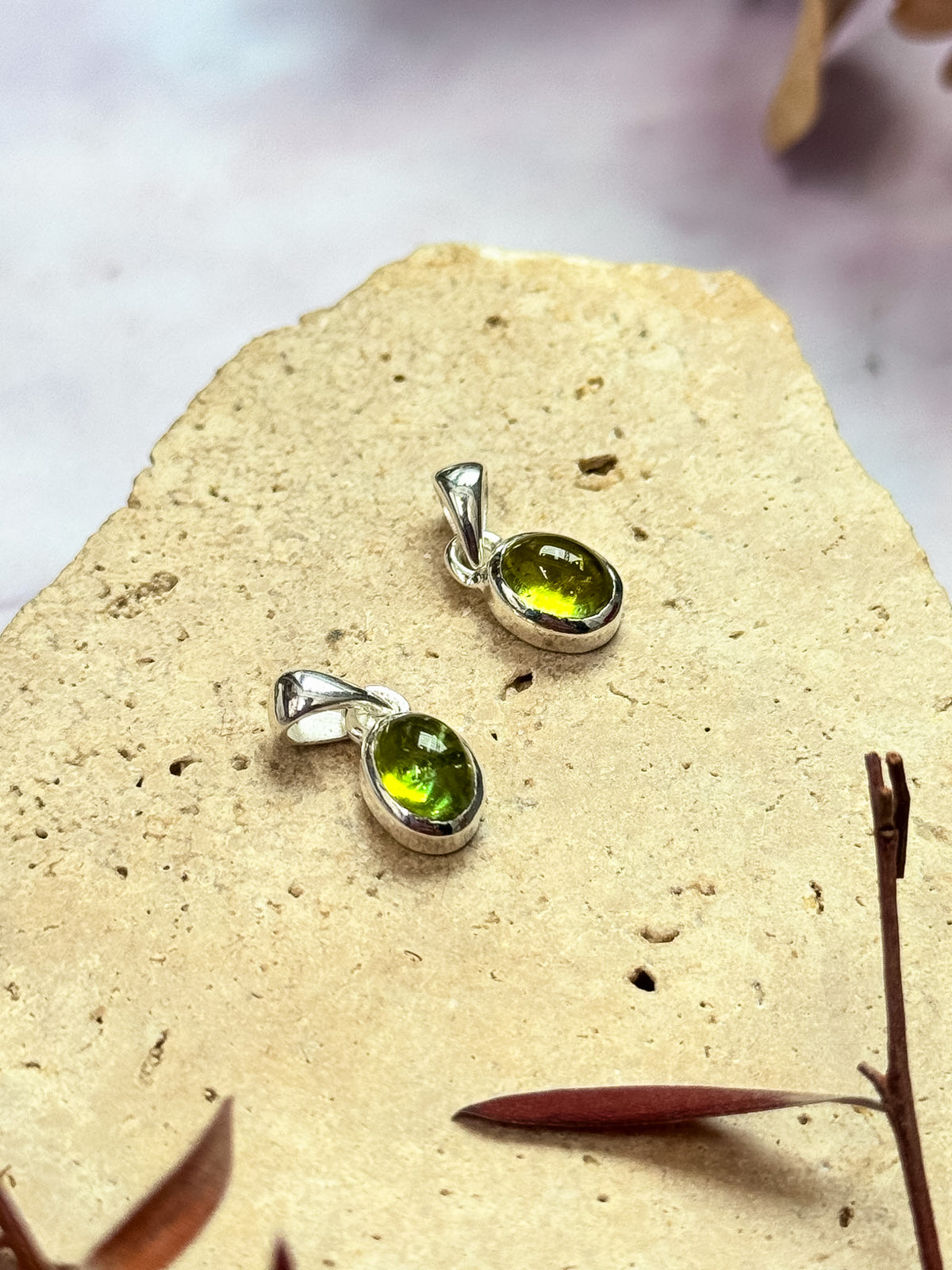 Watermelon Tourmaline Pendants