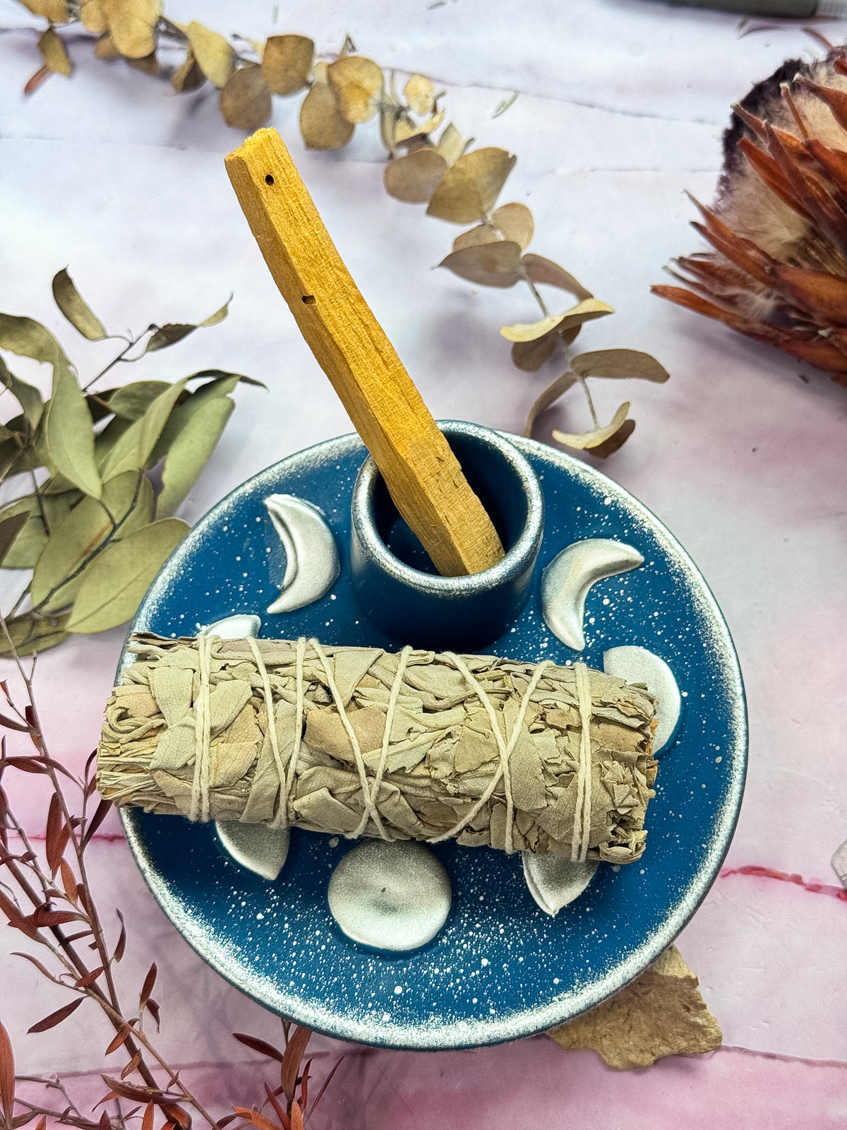 Palo Santo and Sage Moon Phase Holders