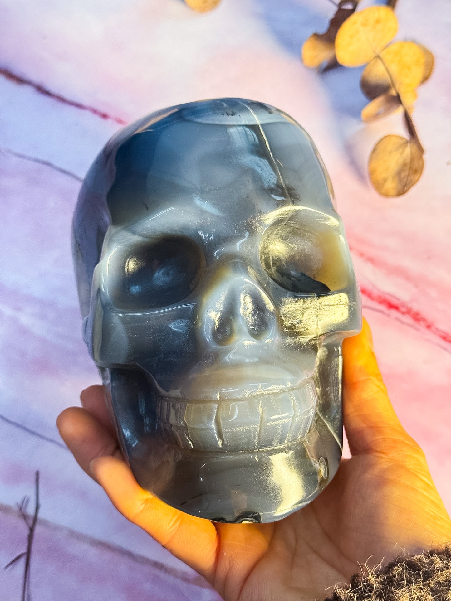 Volcanic Agate Skull