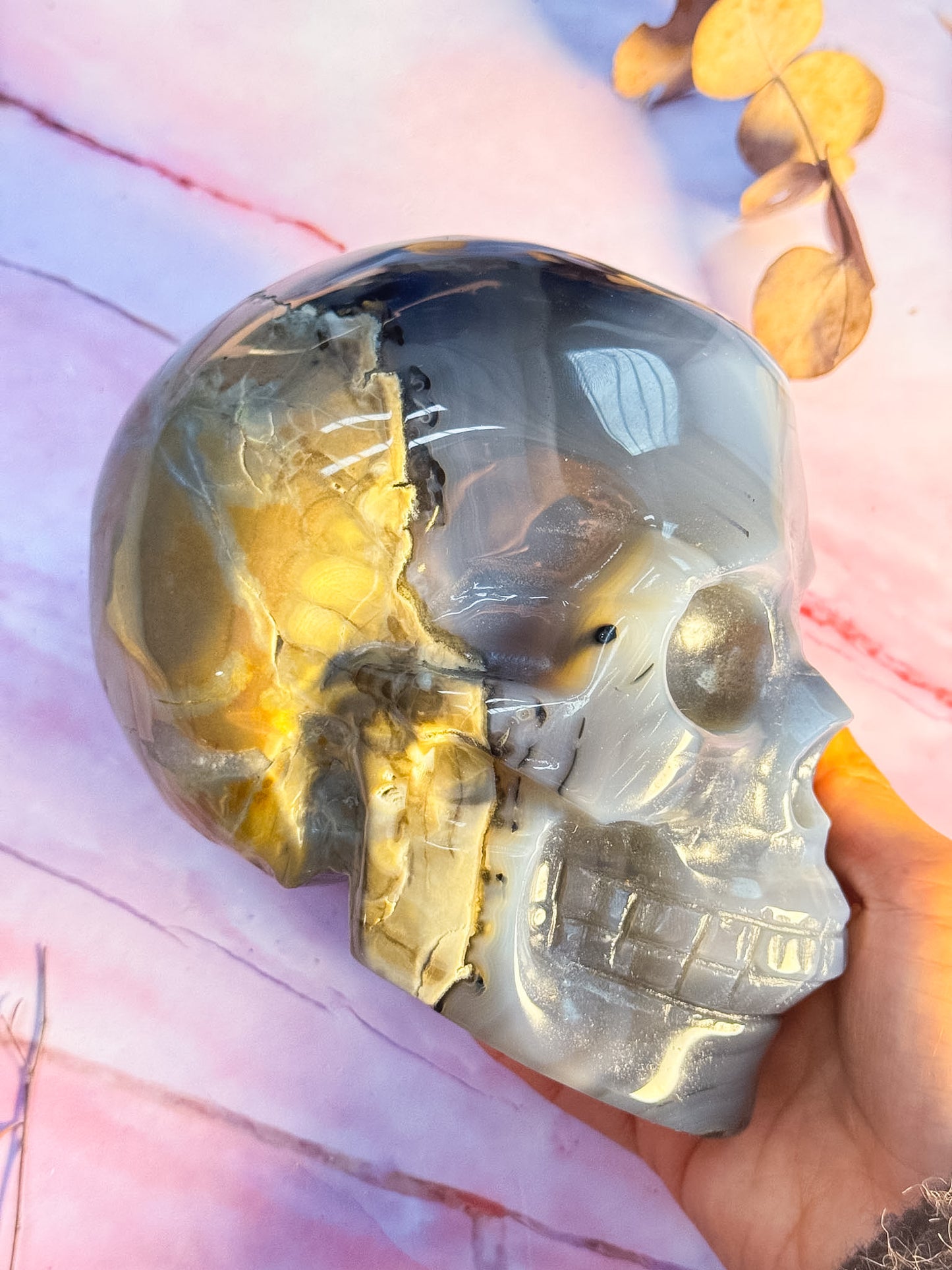 Volcanic Agate Skull