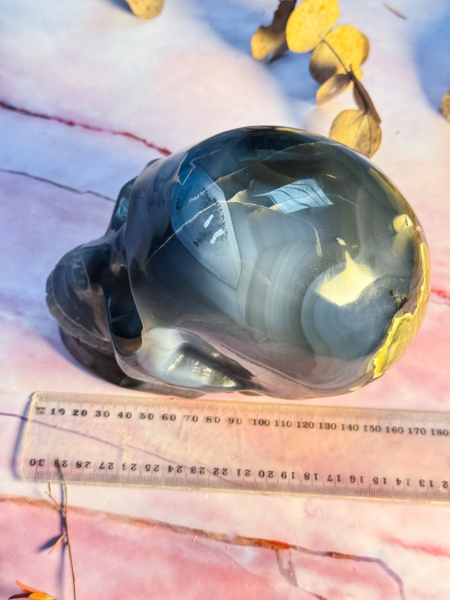 Volcanic Agate Skull