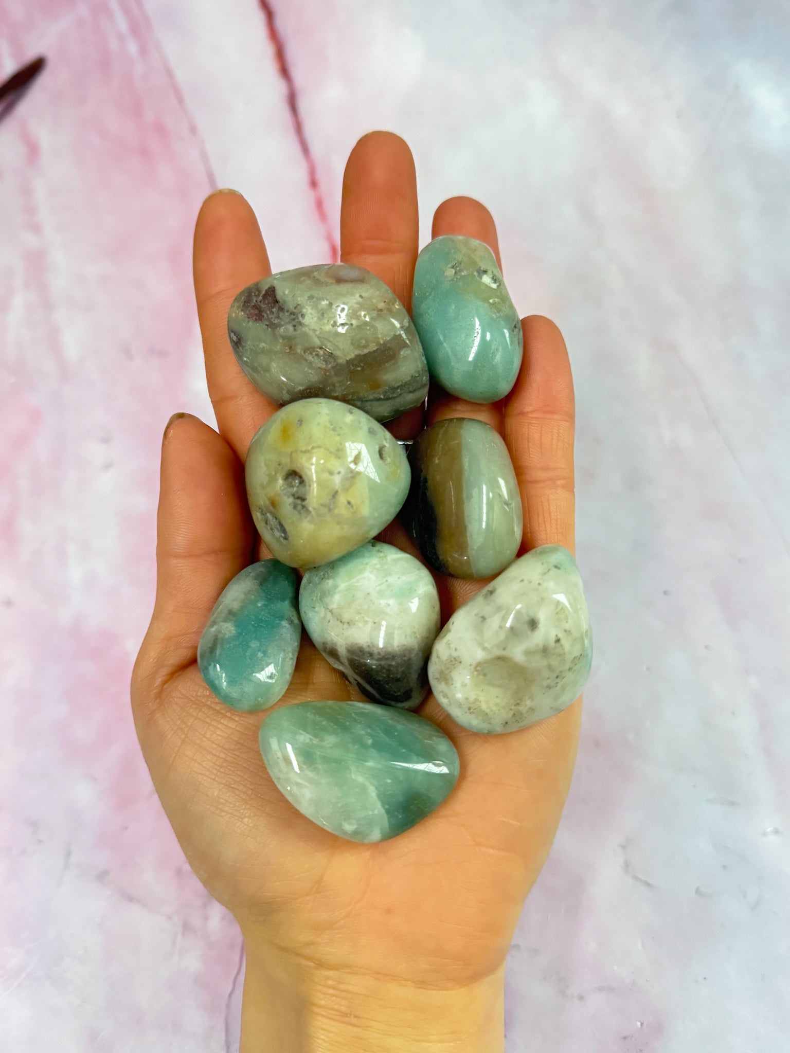 Blue Jasper Tumbles