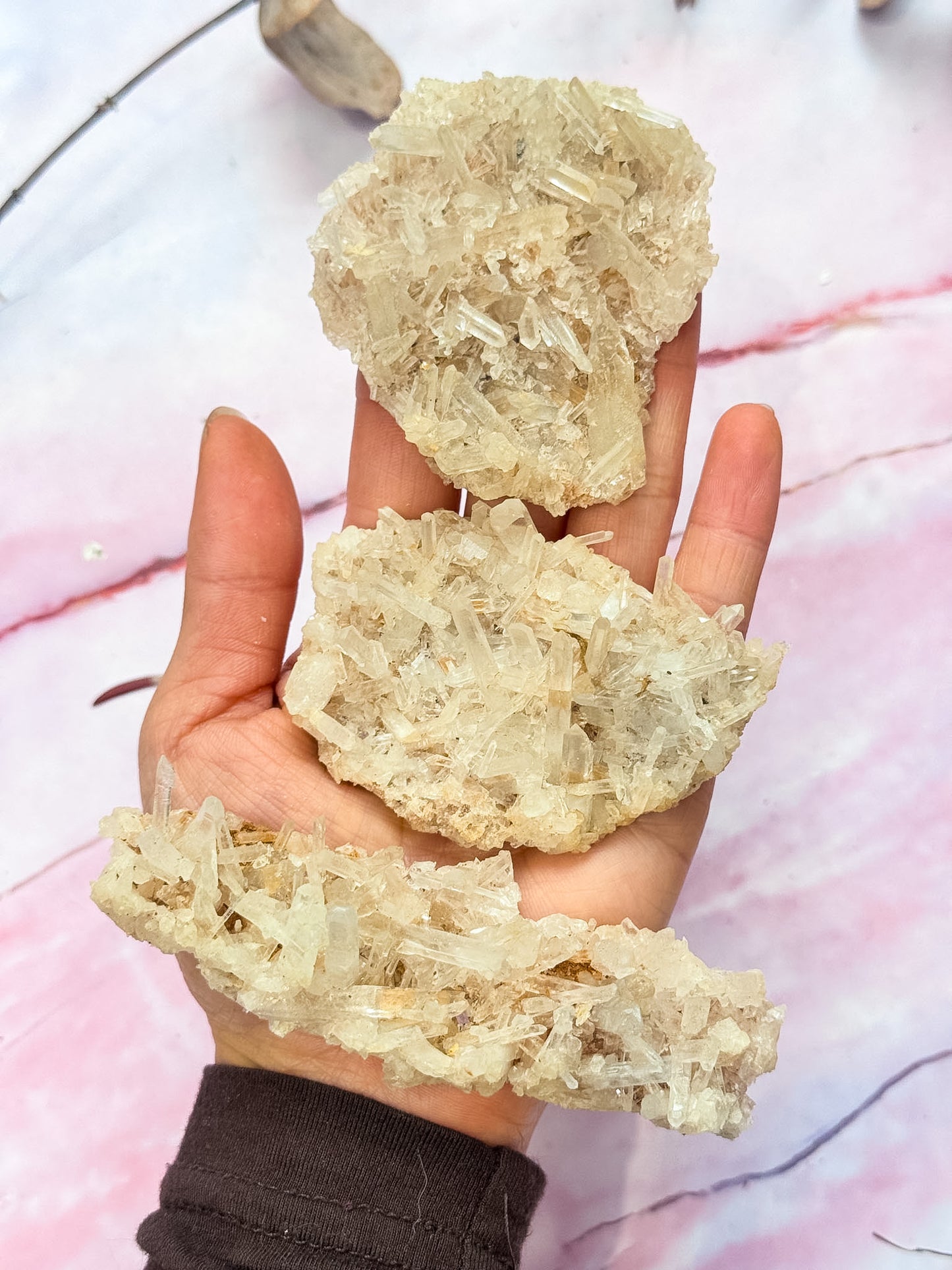 Laser Clear Quartz Clusters