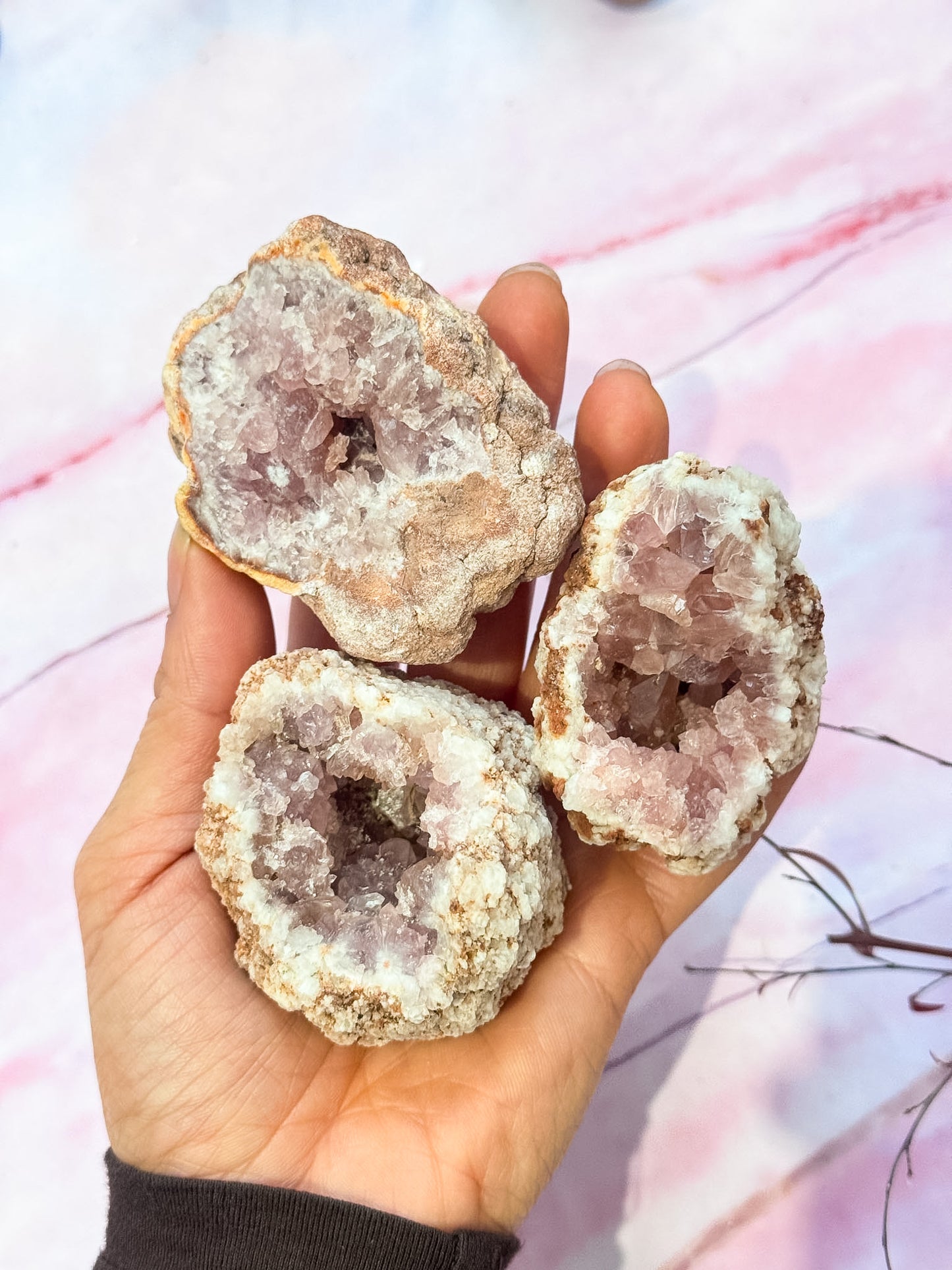 Pink Amethyst Geodes