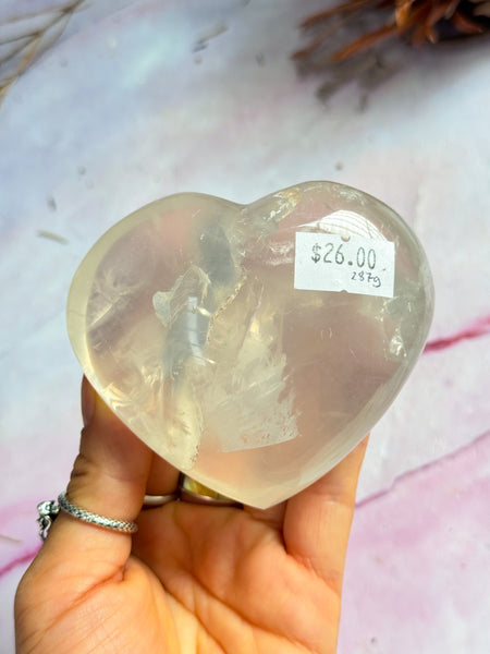 Girasol Quartz Heart