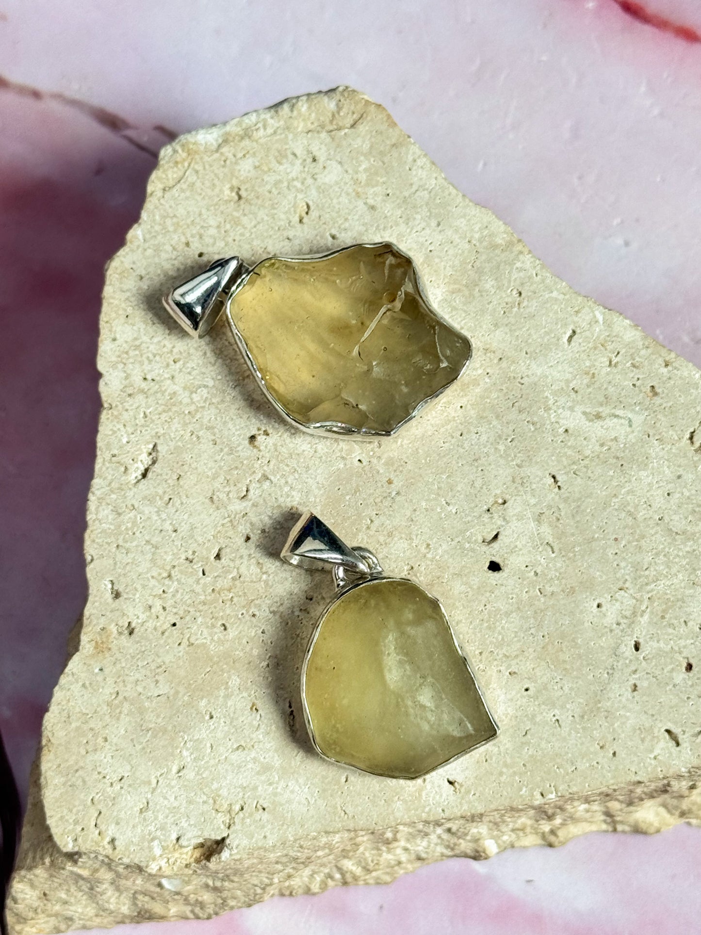 Libyan Desert Glass Pendants