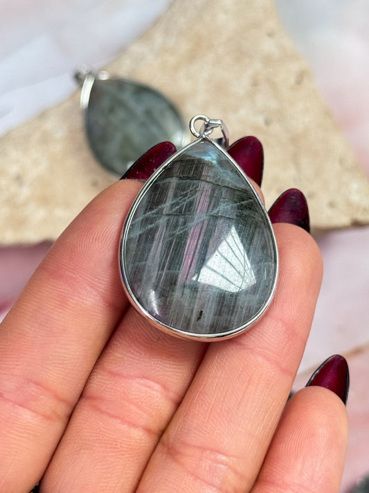 Purple Labradorite Pendants