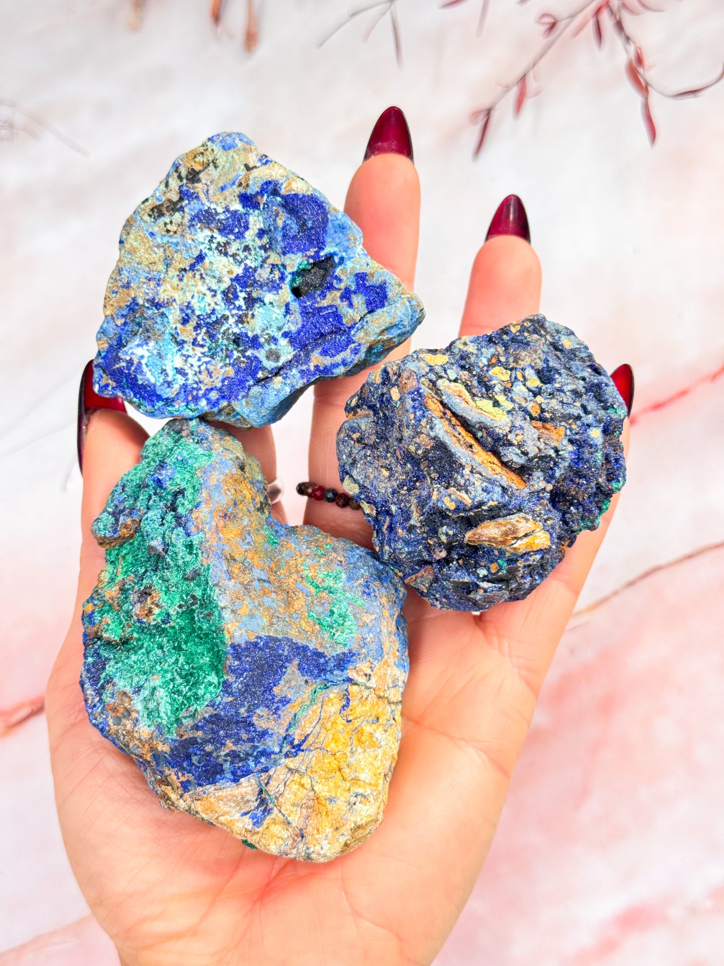 Azurite and Malachite Specimens