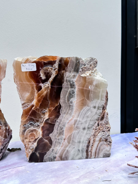 Large Aragonite Bookends