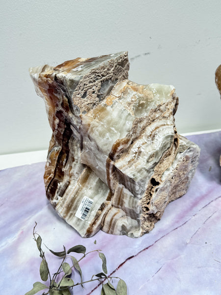 Large Aragonite Bookends