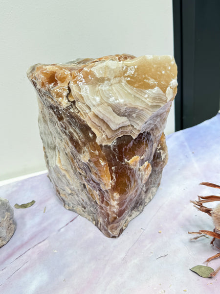 Large Aragonite Bookends