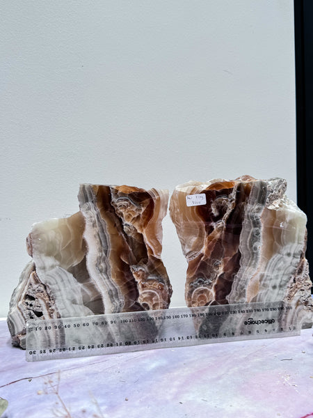 Large Aragonite Bookends