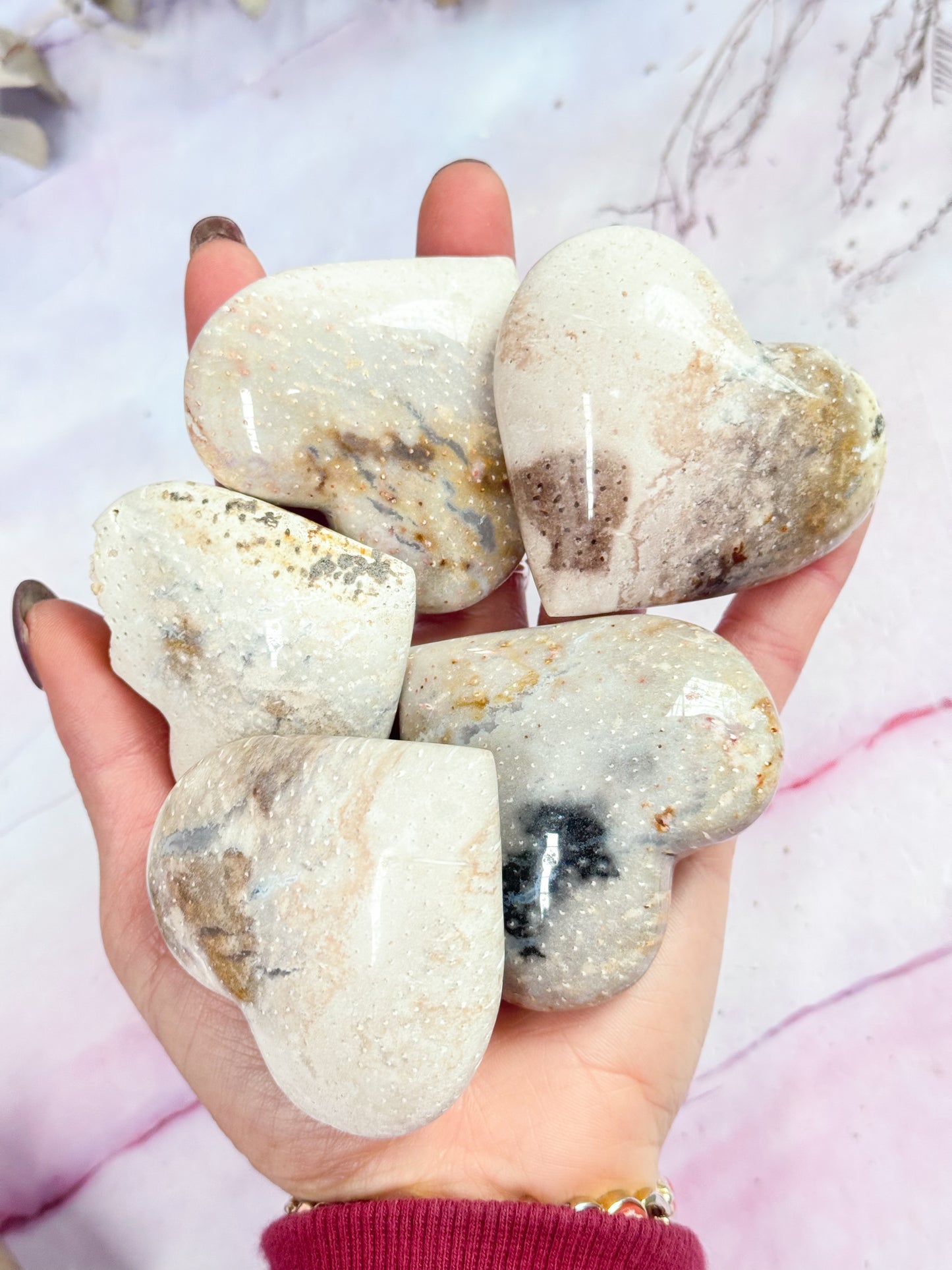 Petrified Palm Root Hearts