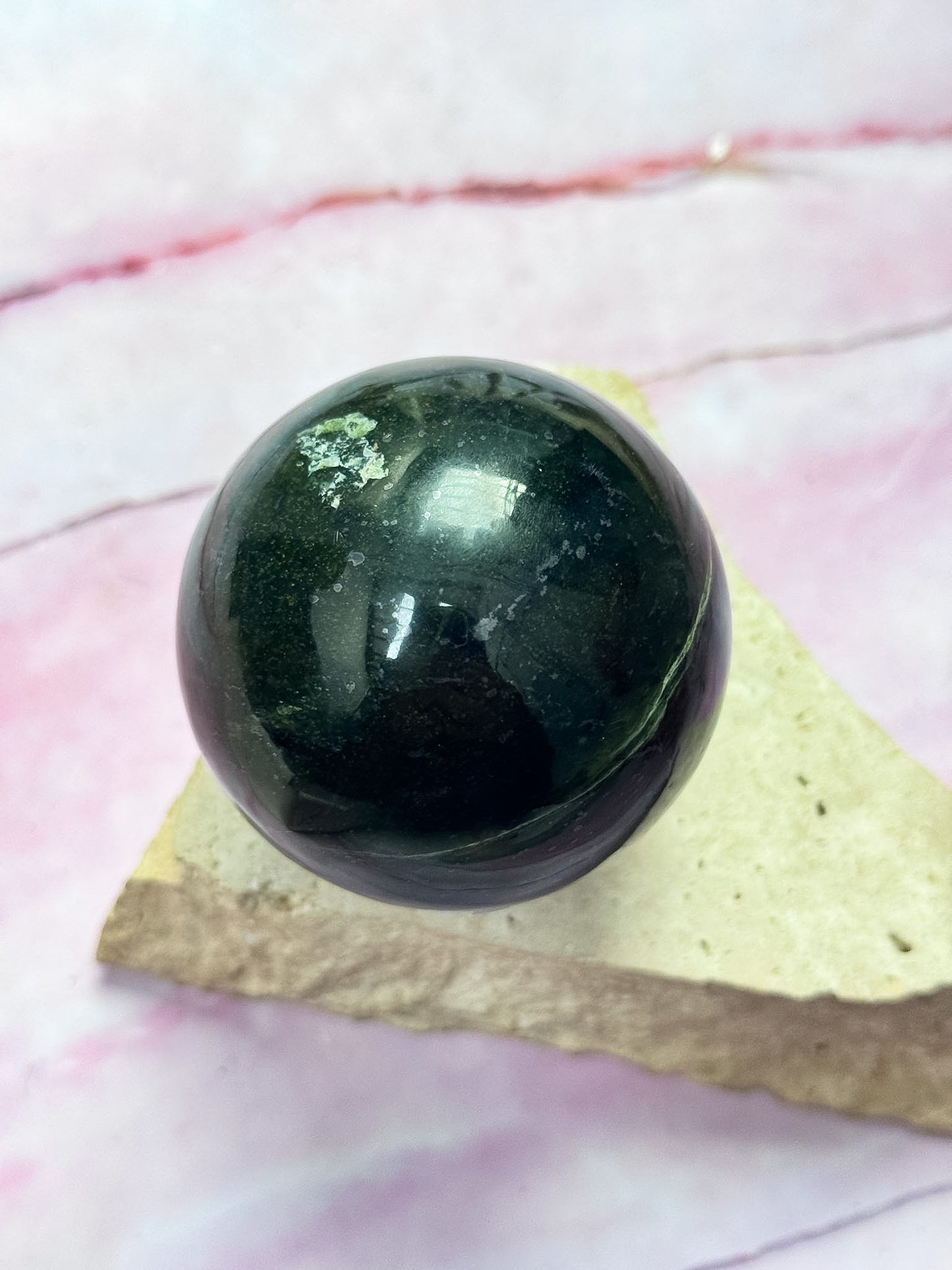 Nephrite Jade Sphere