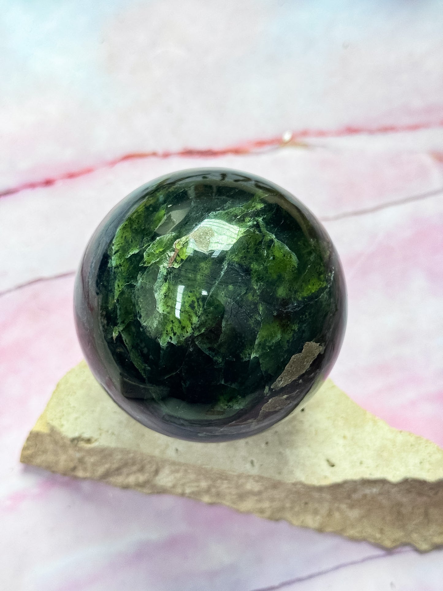 Nephrite Jade Sphere