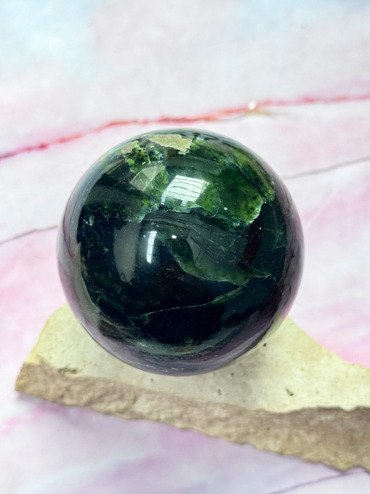 Nephrite Jade Sphere