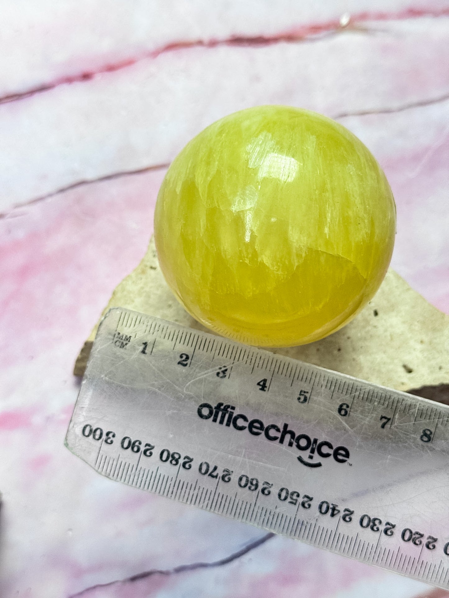 Lemon Calcite Sphere