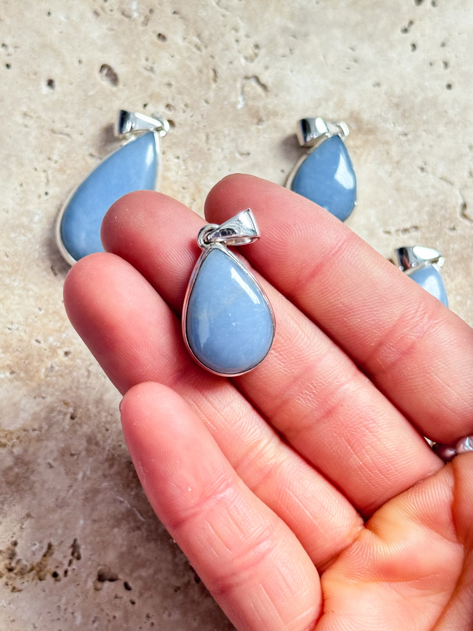 Angelite Pendants