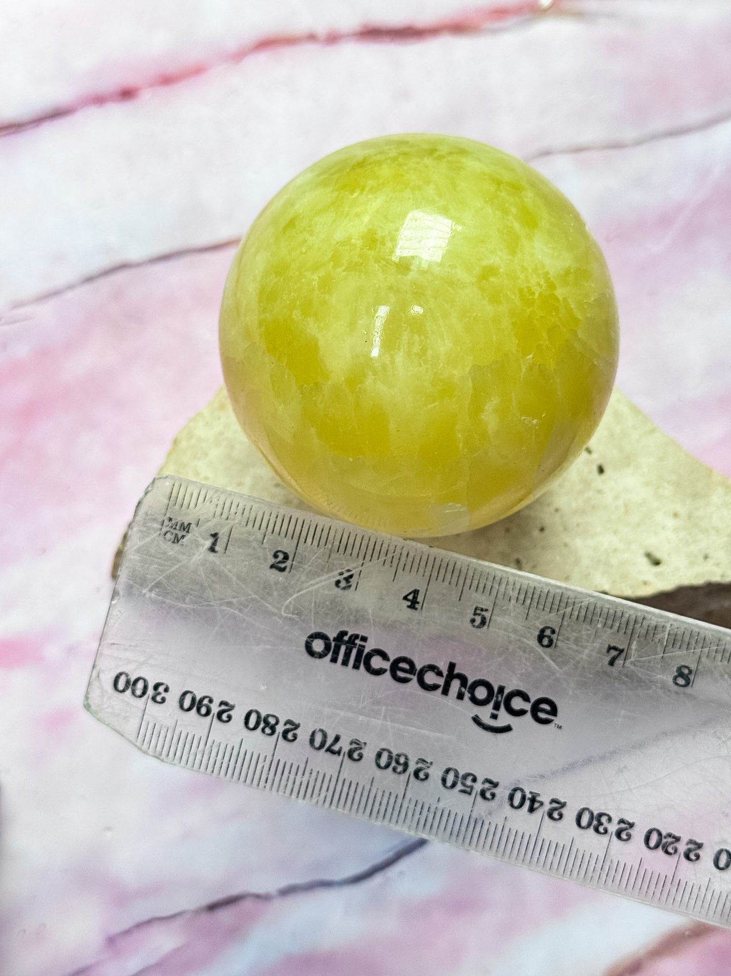 Lemon Calcite Sphere
