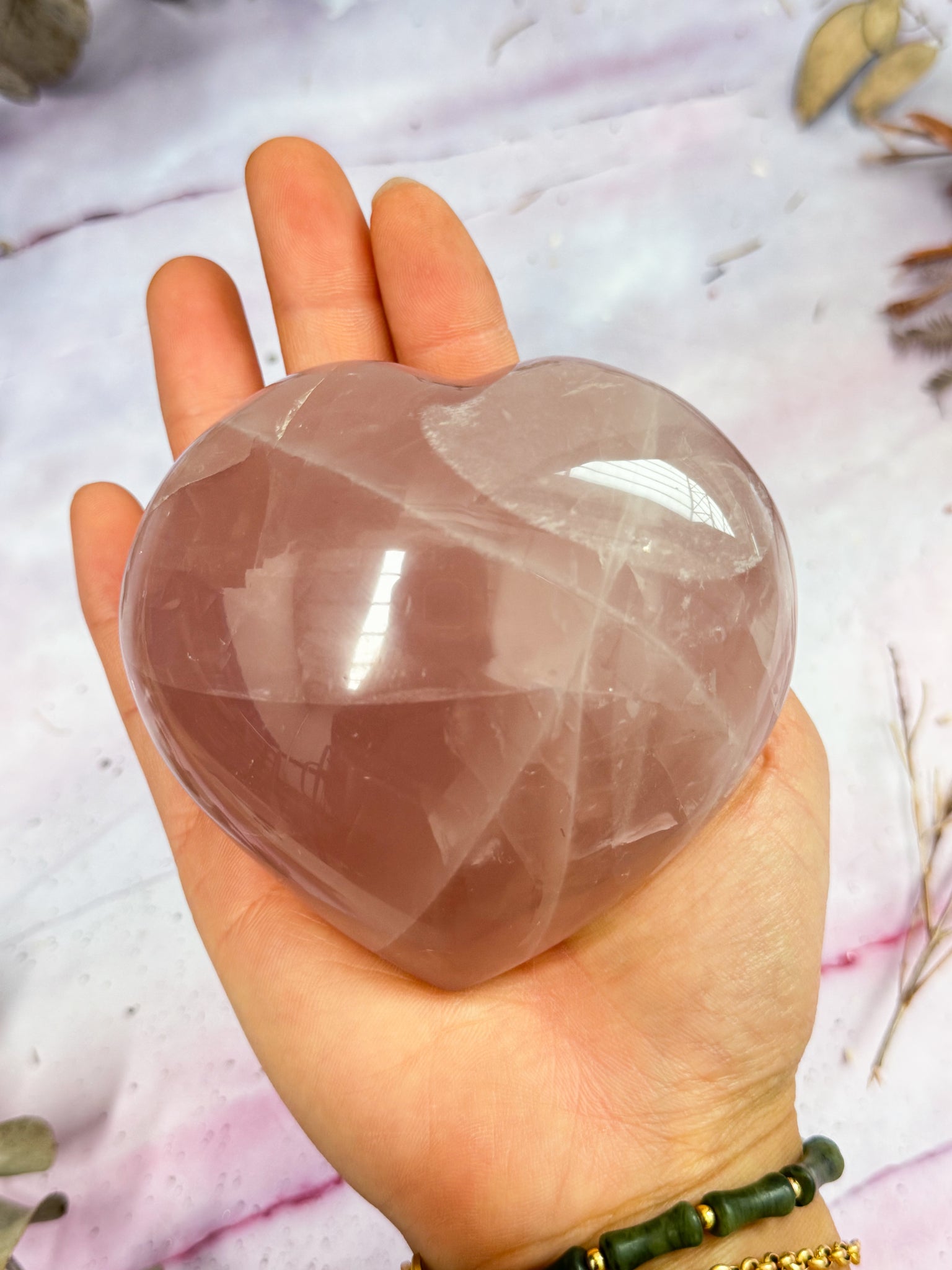 Rose Quartz Heart