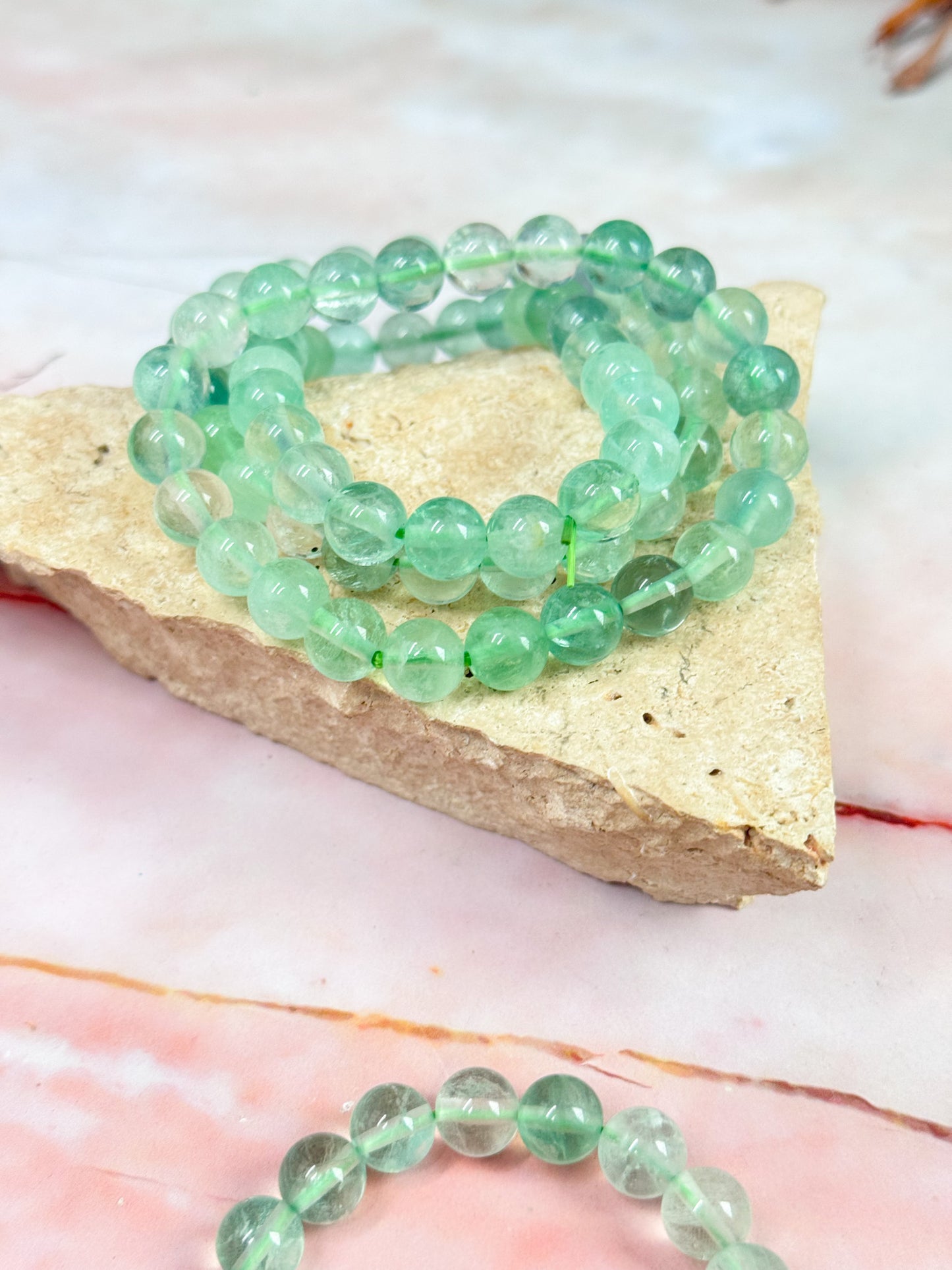 Mint Green Fluorite Bracelets