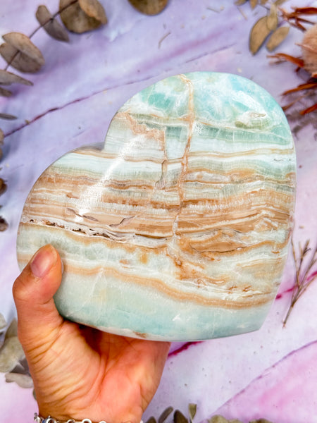Carribean Calcite Heart