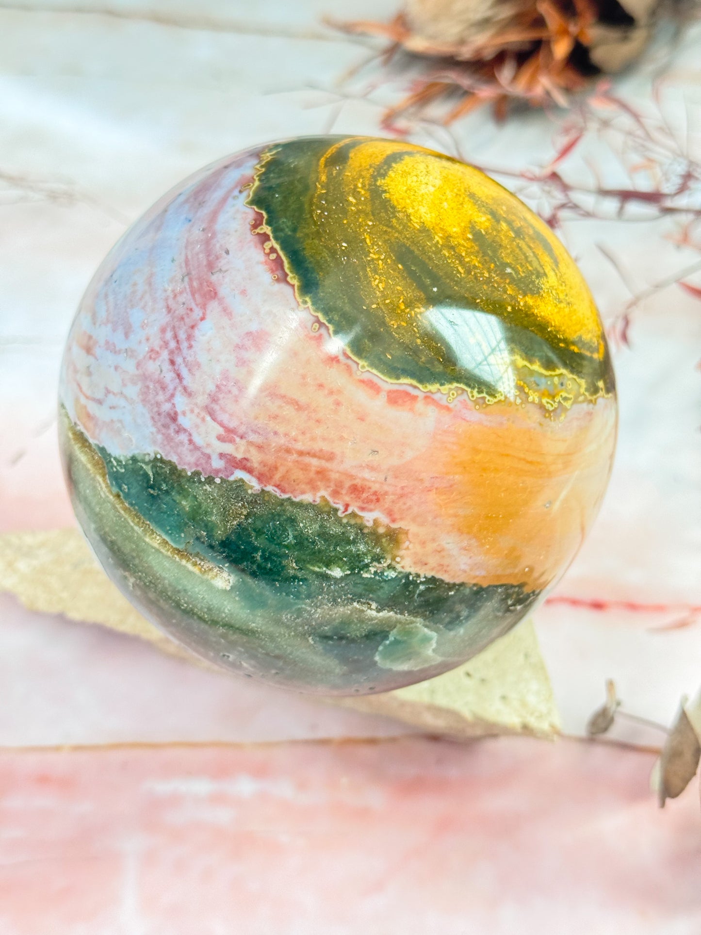 Ocean Jasper Sphere
