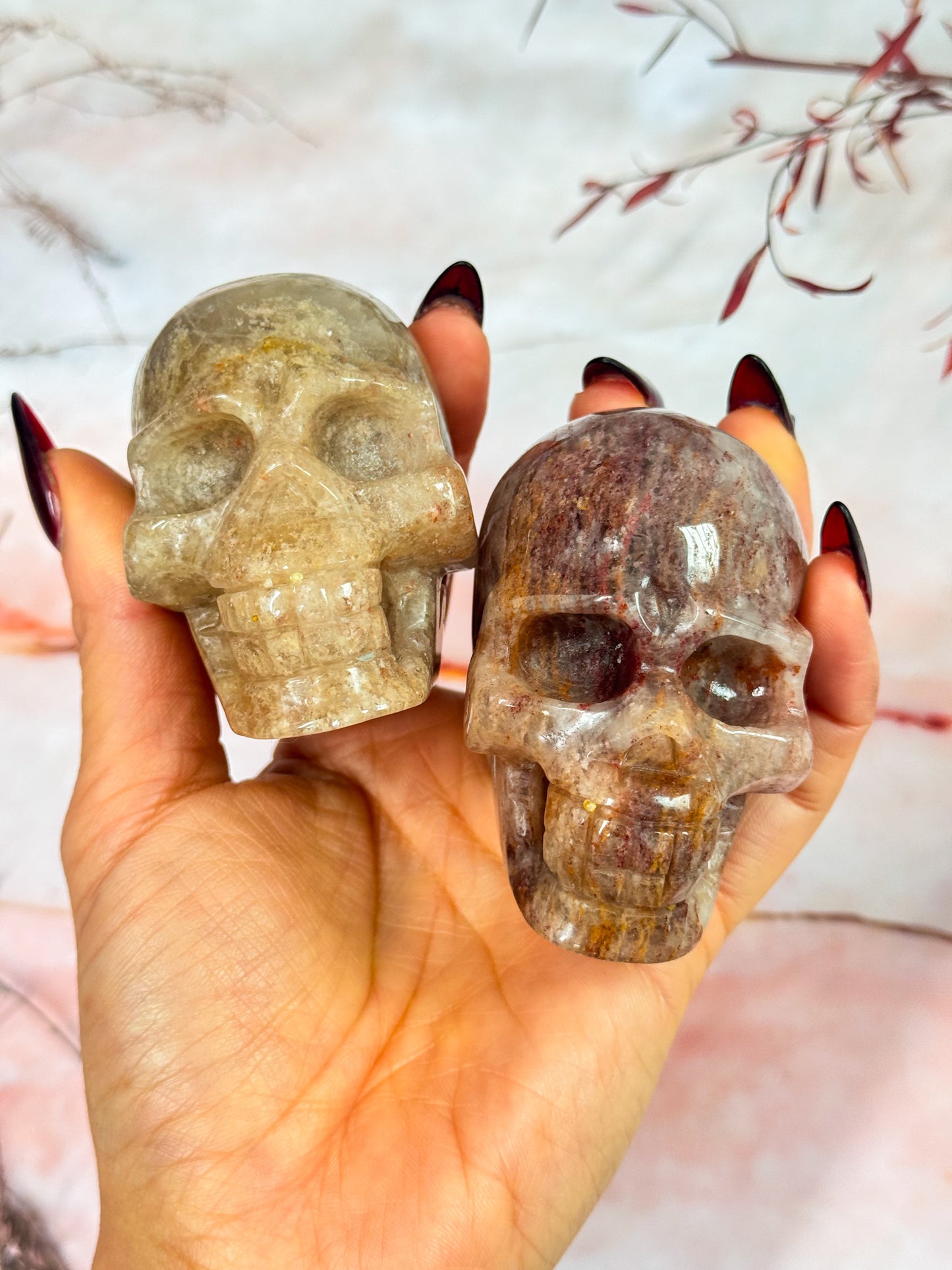 Thousand Layer Garden Quartz Skulls