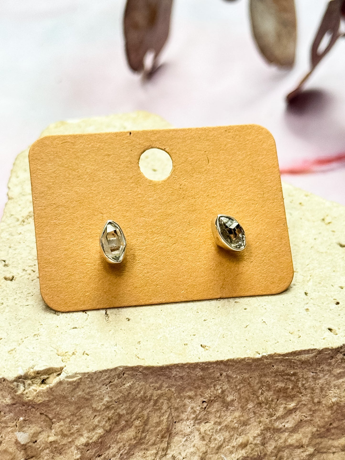 Herkimer Diamond Studs