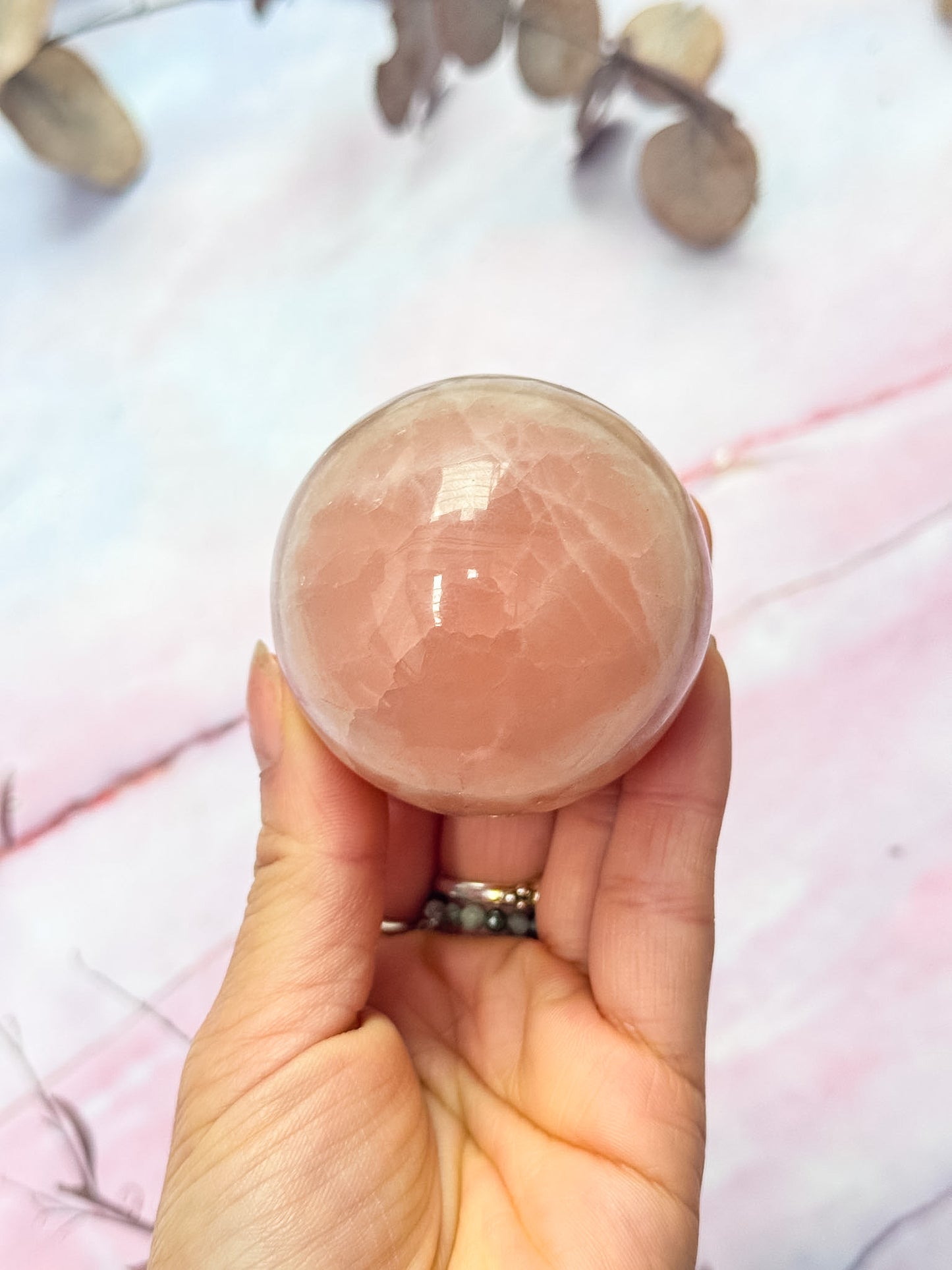Rose Calcite Sphere