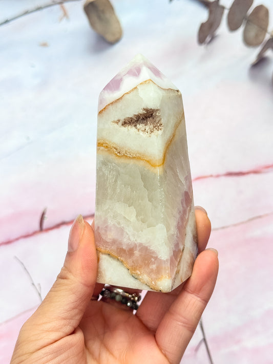 Pink Aragonite Tower
