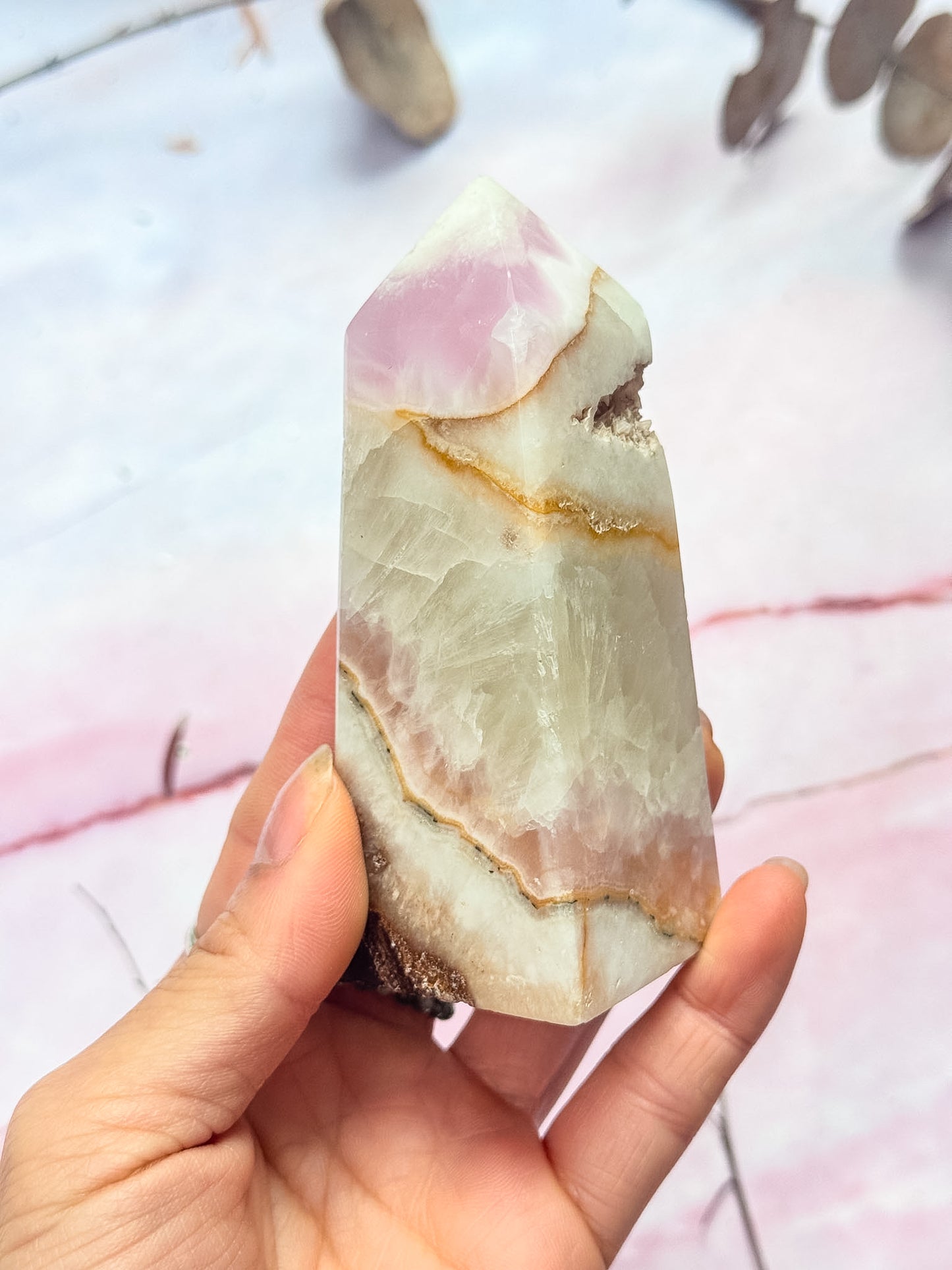 Pink Aragonite Tower