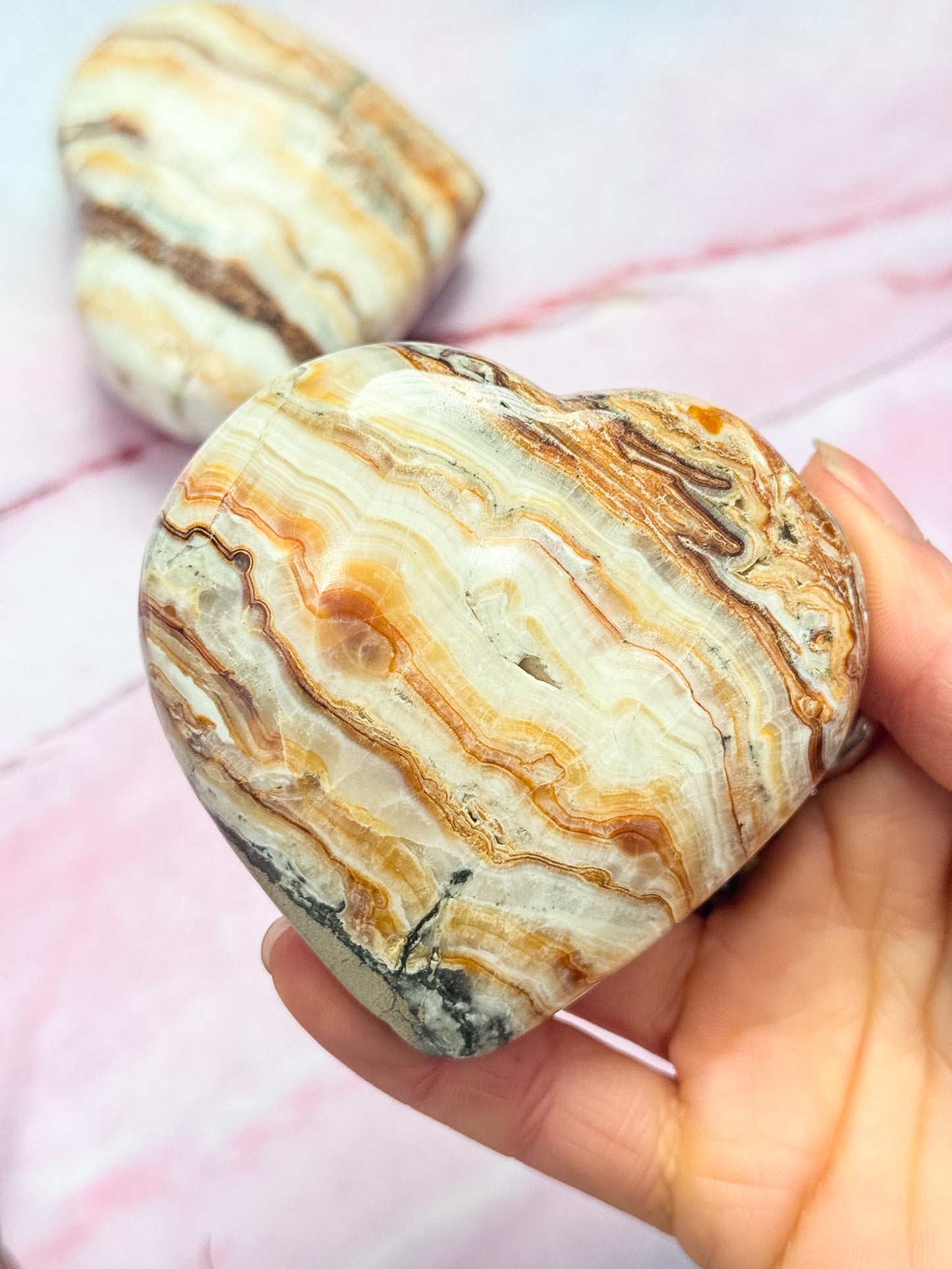 Chocolate Calcite Hearts