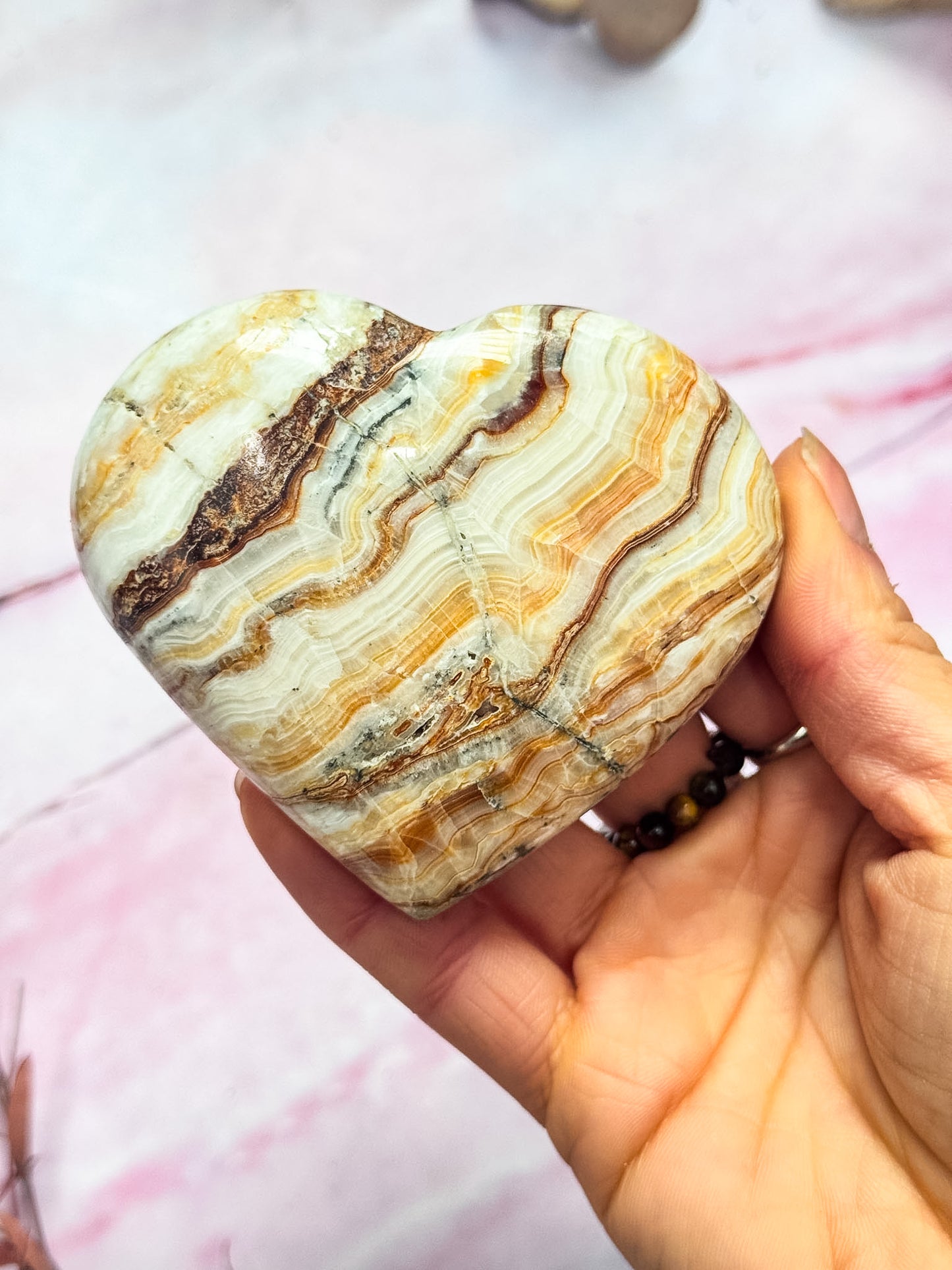 Chocolate Calcite Hearts