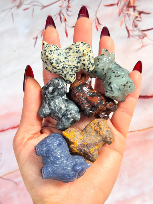 Highland Cow Carvings