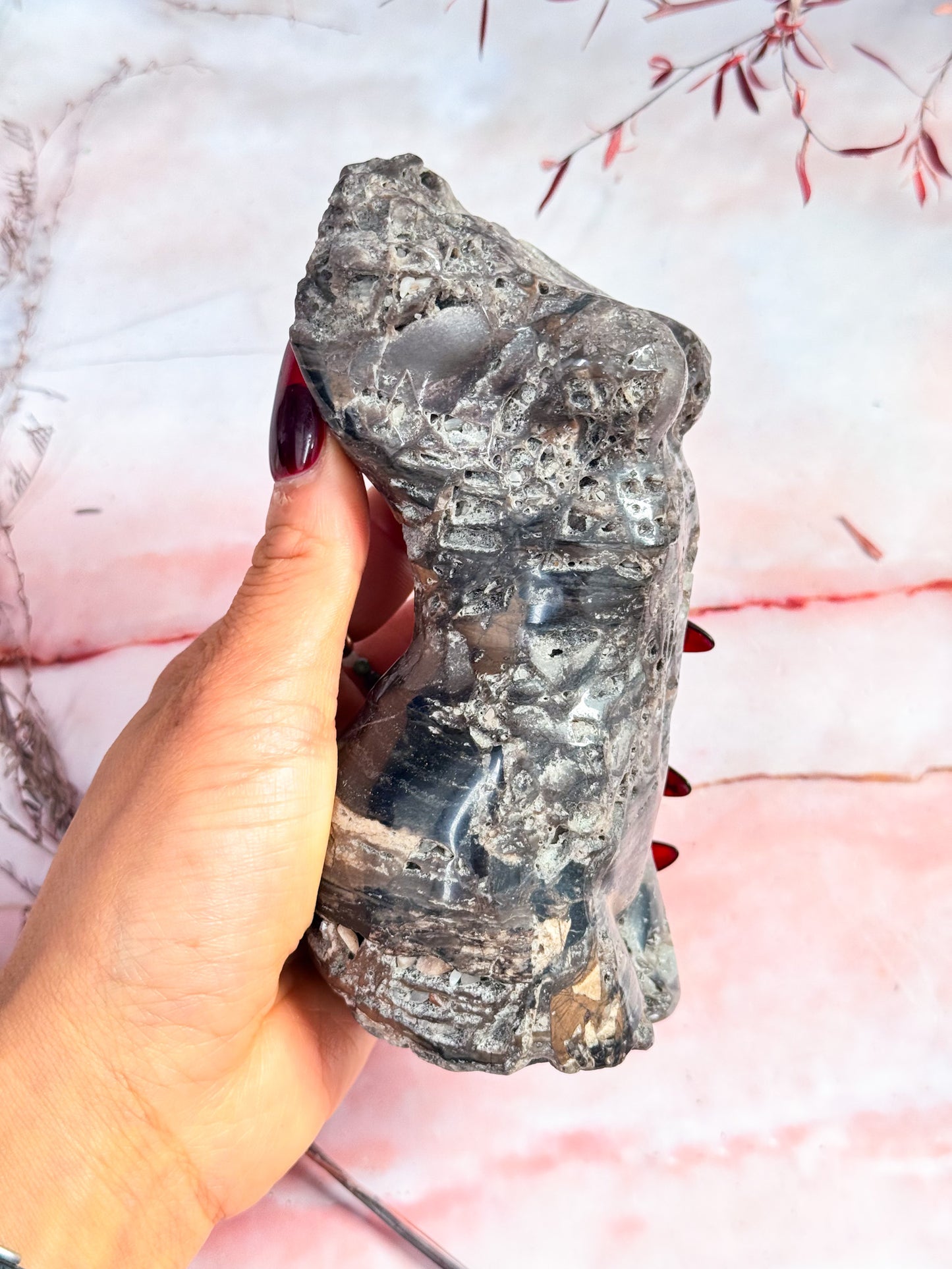 Sphalerite Torso Carving