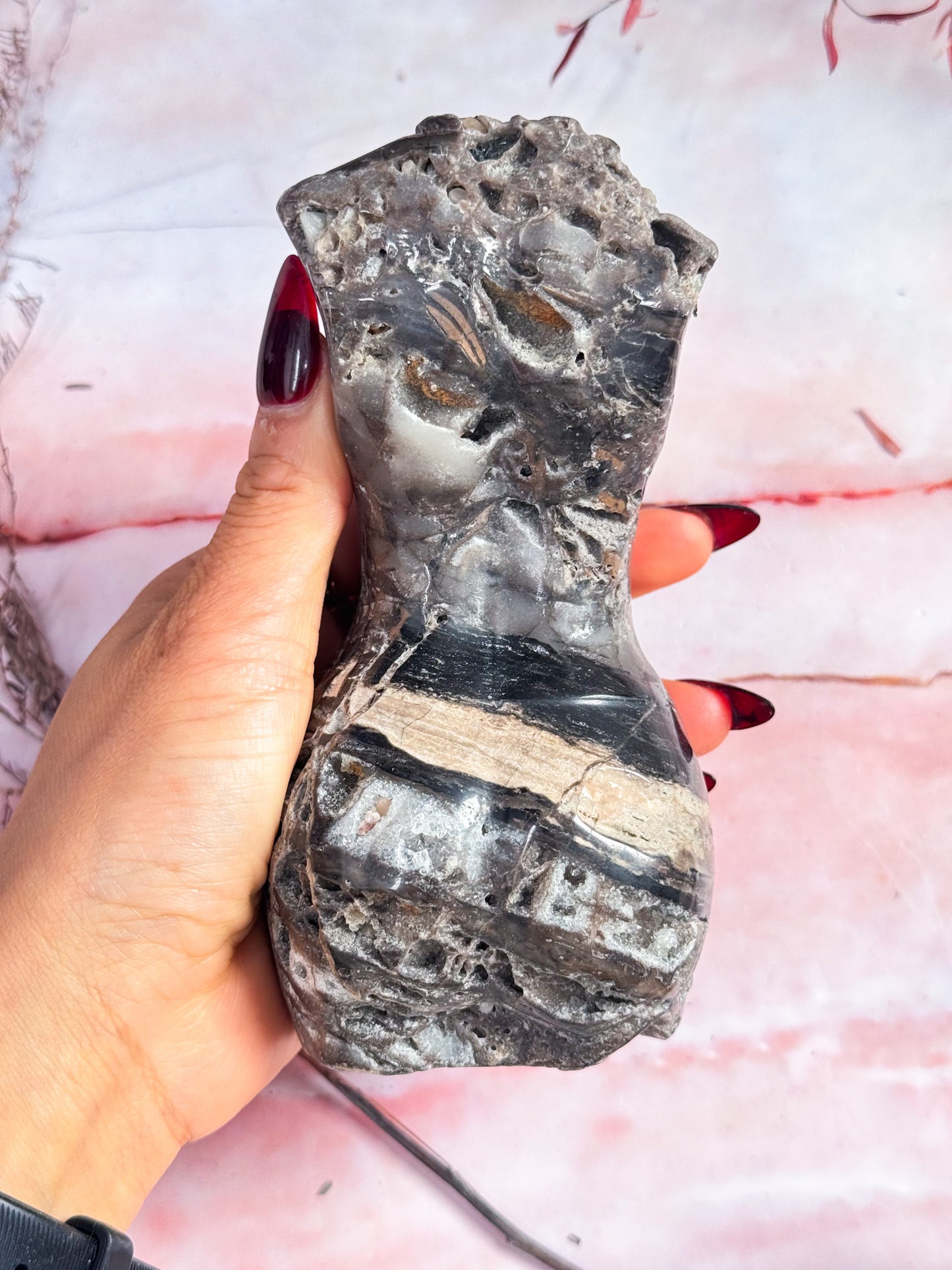 Sphalerite Torso Carving