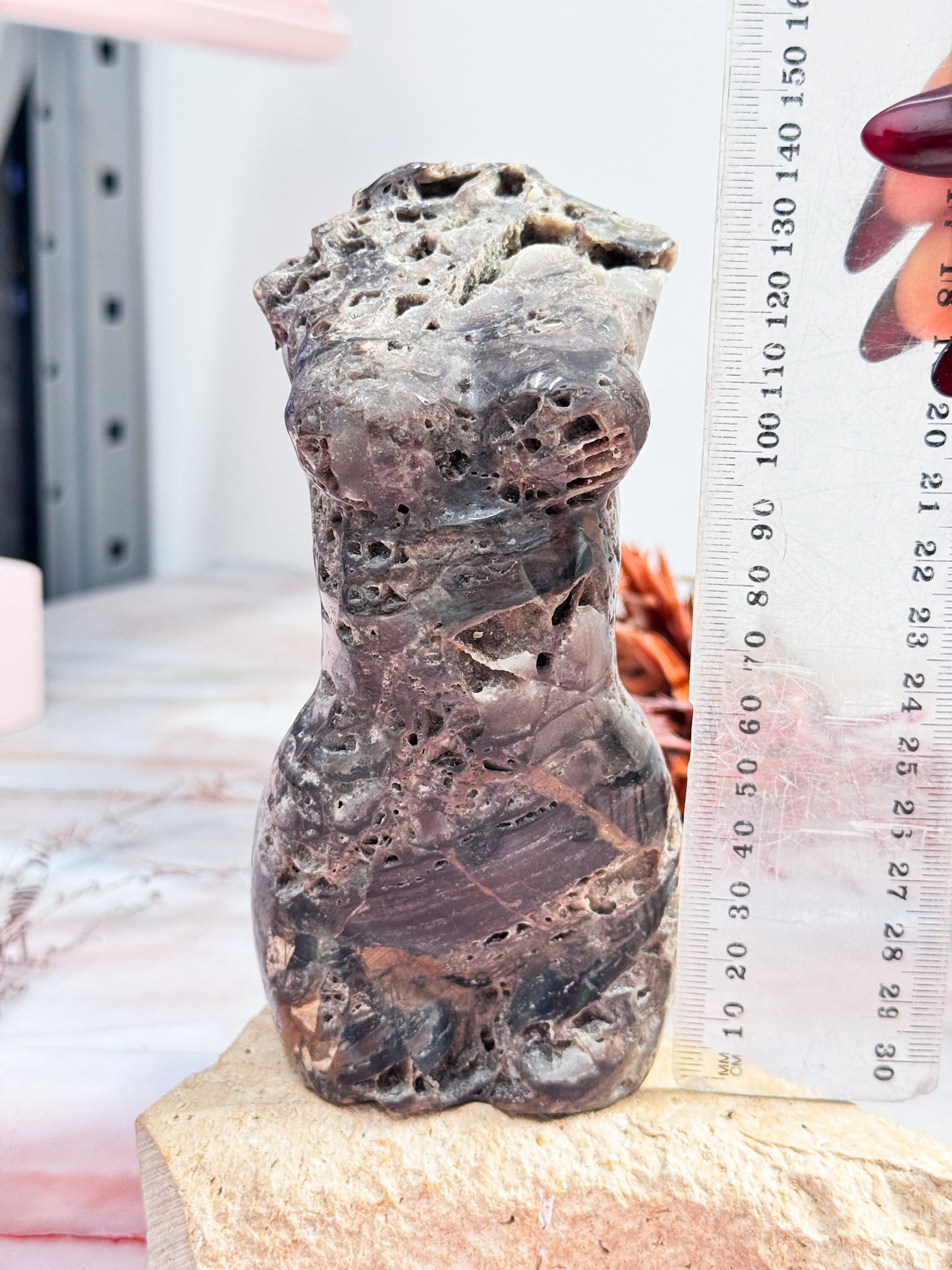 Sphalerite Torso Carving
