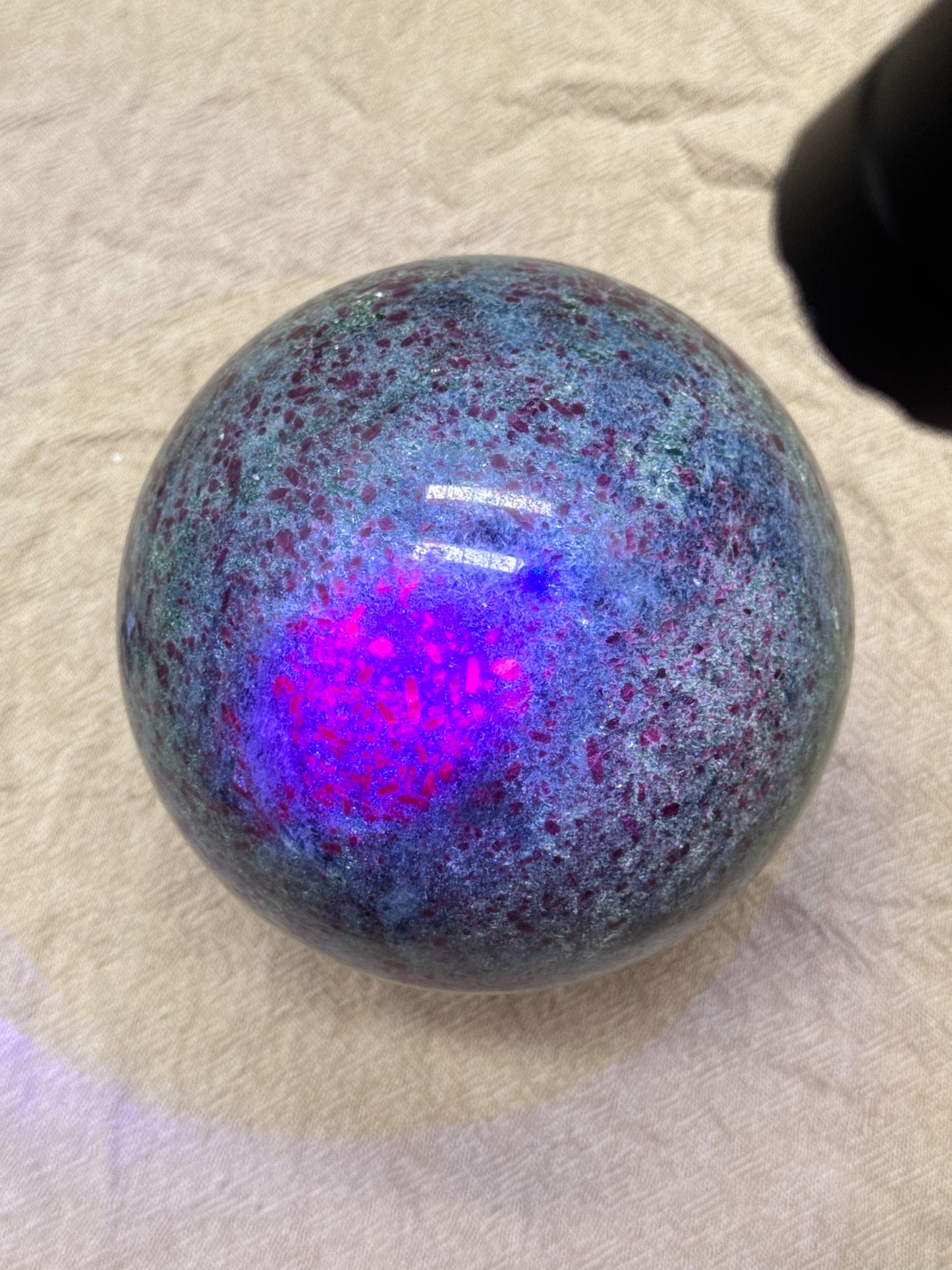 Large Ruby in Kyanite Sphere