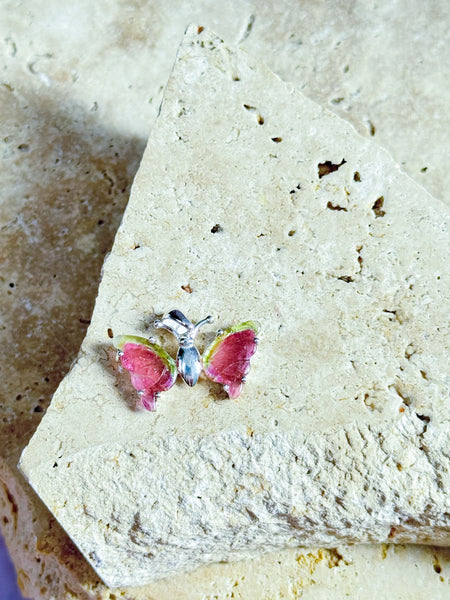 Tourmaline Butterfly Pendants