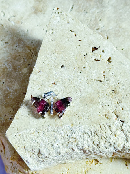 Tourmaline Butterfly Pendants