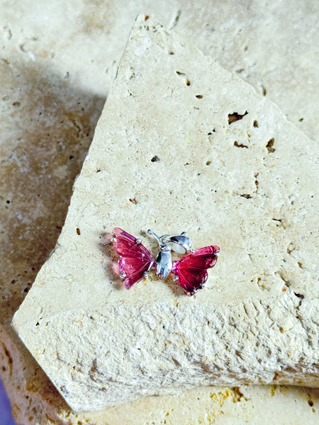 Tourmaline Butterfly Pendants