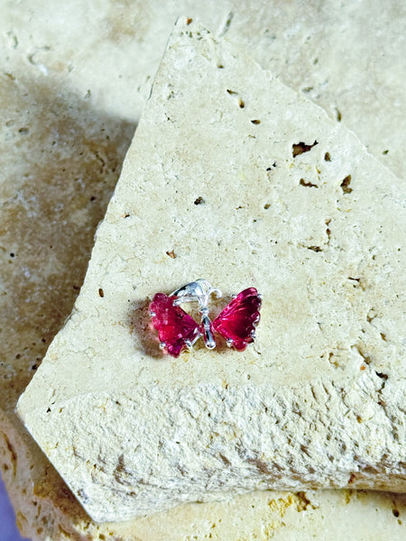 Tourmaline Butterfly Pendants