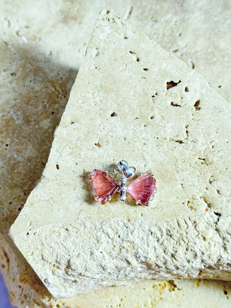 Tourmaline Butterfly Pendants