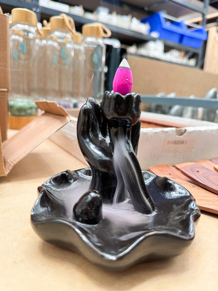 Lotus Hand Backflow Incense Holder
