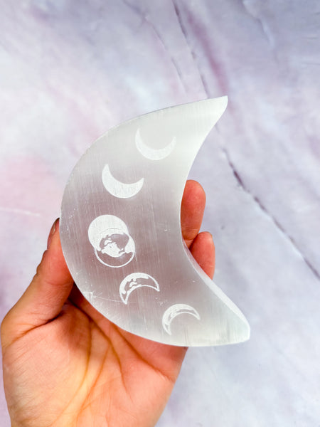 Selenite Moonphase Moons