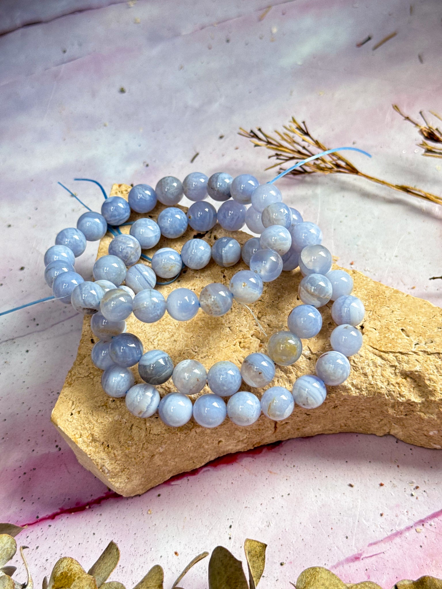 Blue Lace Agate Bracelets
