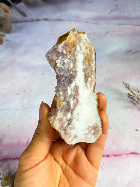 Amethyst and Flower Agate Slice