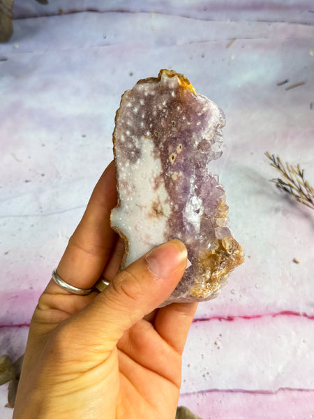 Amethyst and Flower Agate Slice